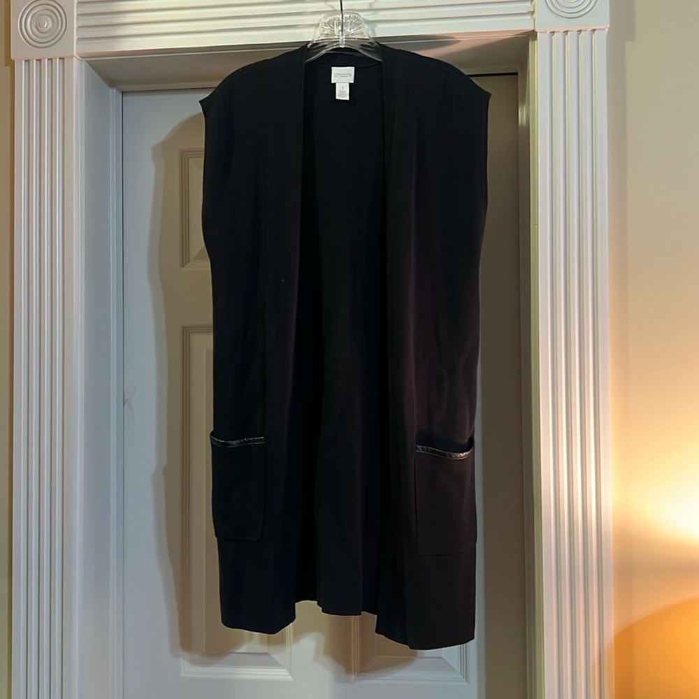 Chicos long knit vest